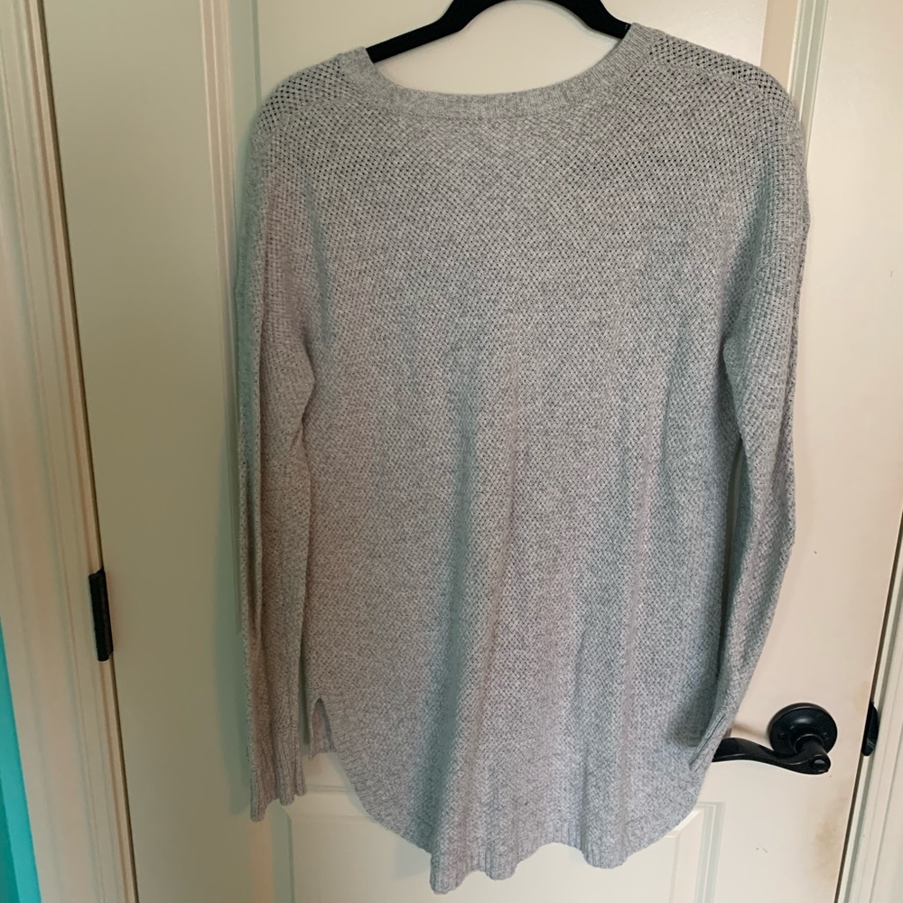 Madewell Grey Basic Sweater - image 3